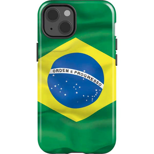 Brazil Flag iPhone 15 Impact Case